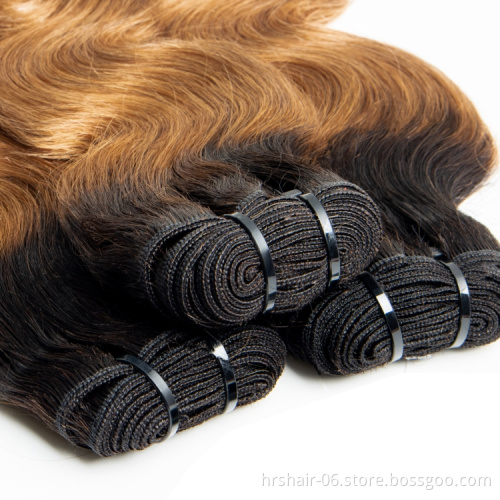 Brazilian Raw Virgin Hair Vendors T1b/30 Color Bundles With Closure 100% Unprocessed Human Hair Extensions Cuticle Aligned Hair